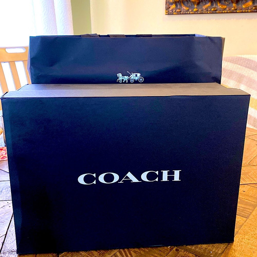 Size 9 men. Shoe box and bag